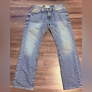 Ariat Men's Slim Fit Straight Leg Denim Jeans Size 34/32 New With Tags